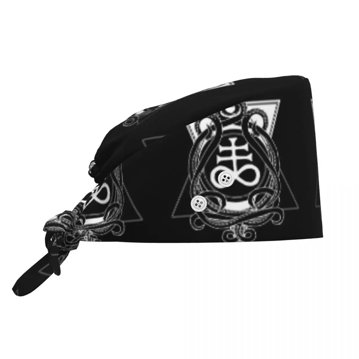 Satanic Cross Leviathan's Cross And Tentacles Scrub Hat Doctor Working Surgical Cap Men Women Adjustable Nursing Caps Dentist