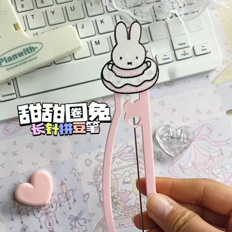 Miffy Rabbit Educational Toy Creative Personality Long Single Needle Tool High Color Value Cartoon Cute Novice Smooth Bean Pen - view 2