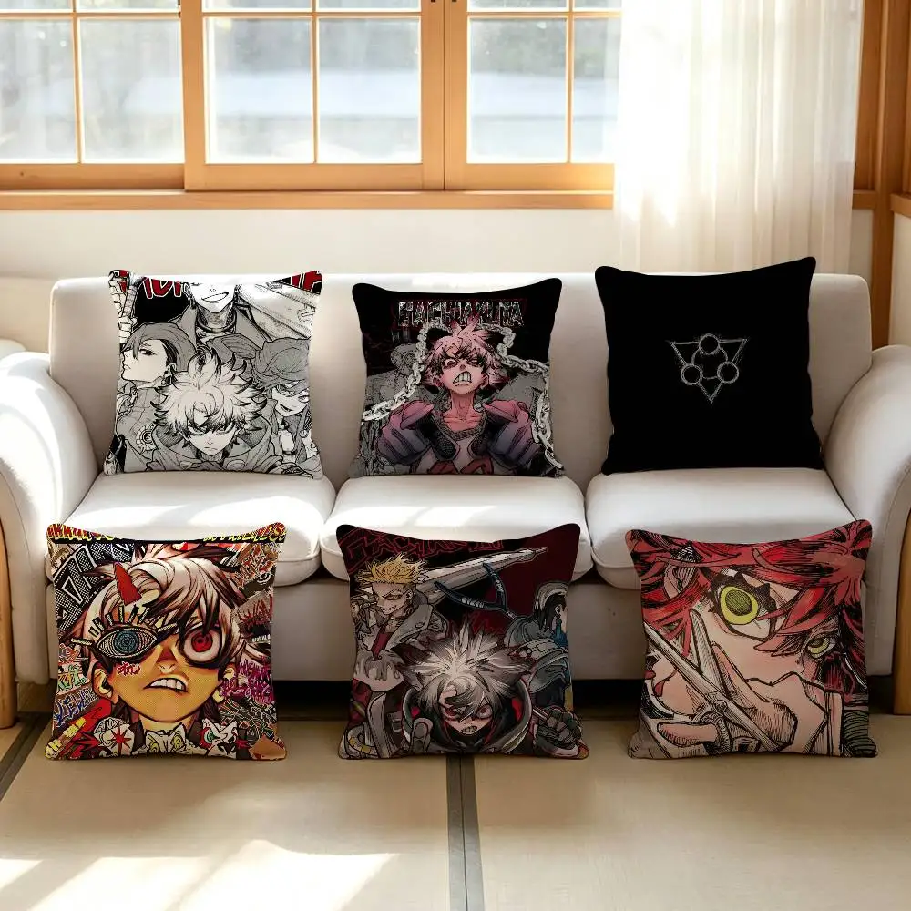 Cartoon Cool Manga Fashion Decorative Pillowcase Throw Cover G-Gachiakuta Pillow Case Cushion For Living Room Square Home Decor