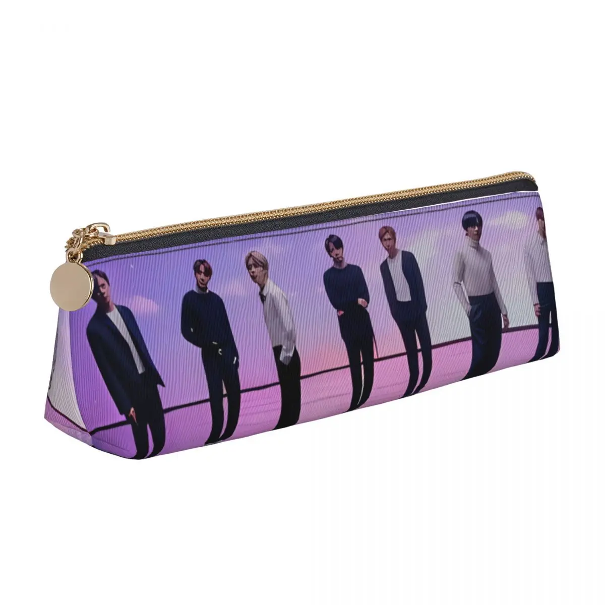 Retro Pencil Case Kpop Pop Band Pencil Box Music Singer School Pencil Cases Girls Boys Zipper Custom DIY School Supplies