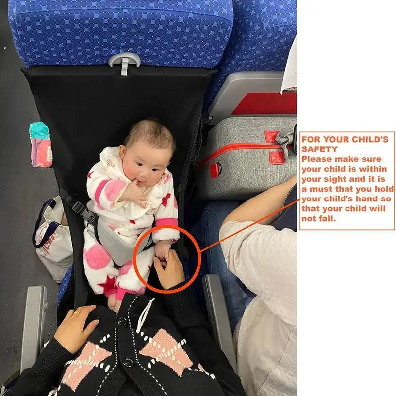 Children Portable Airplane Seats Infant Foldable Flying Bed Kids Travel Comfort Breathable Airplane Seat Extender Car Amagi