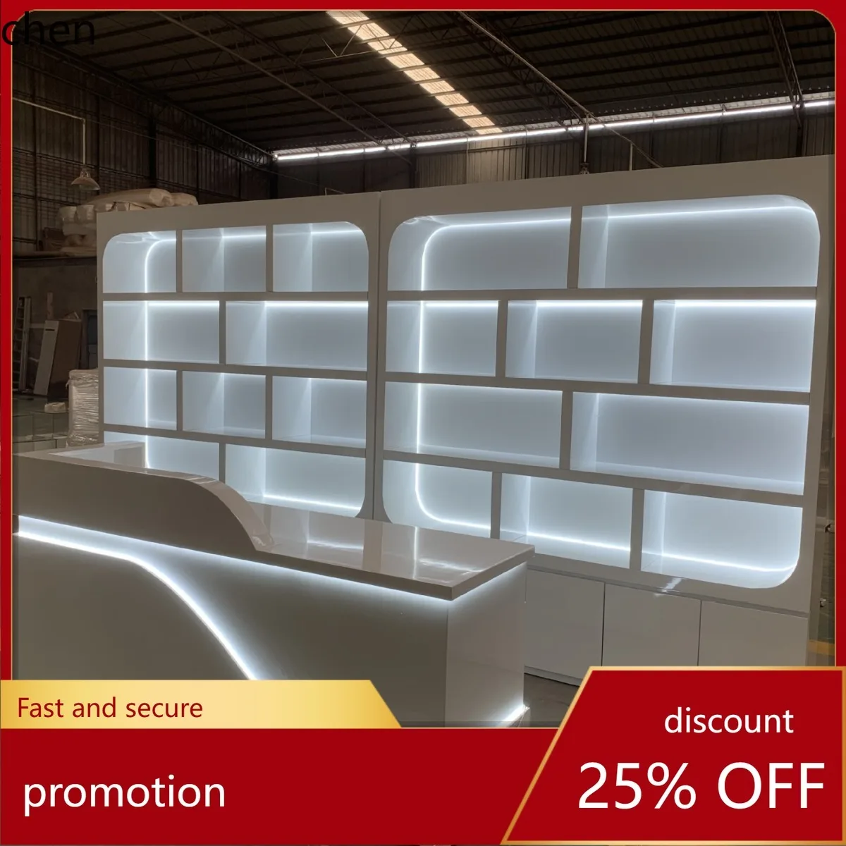 

HT Lacquer Cosmetic Display Cabinet Beauty Salon Product Sample Nail Counter Display Cabinet Whole Store Out