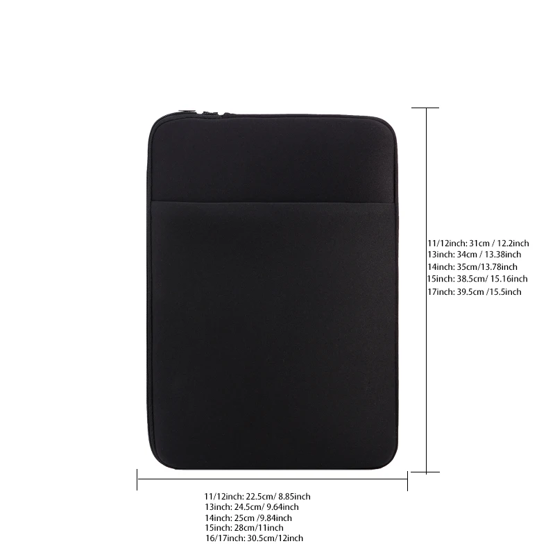 Laptop Inner Bag 11/13/14/15/16/17 Inch Computer Bag Protective Cover, Front Pocket Can Hold Power, Multifunctional Laptop Bag image 2
