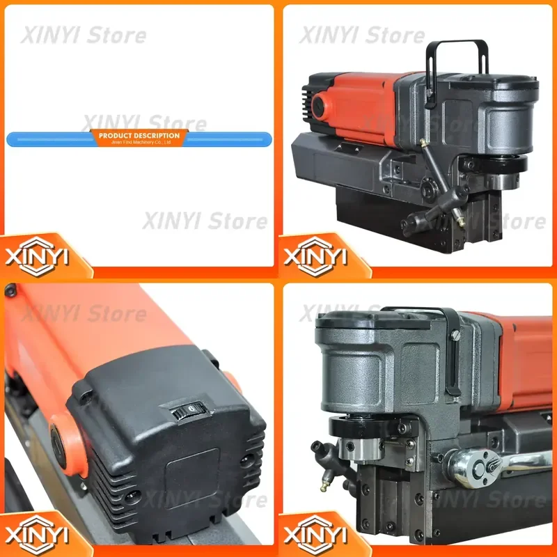 for FD-50W 6 Speed Long Stroke 61mm Diameter Cutter 50mm Base Mount Magnet Drill Machinery for Tight Space
