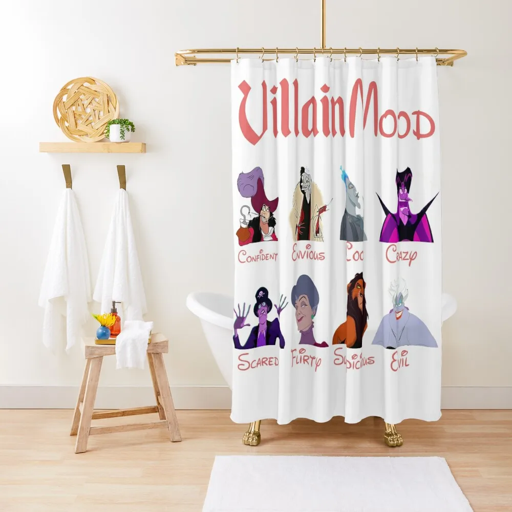 

Villain Mood Shower Curtain Shower Waterproof Modern Bathroom Accessories Bathroom And Shower Waterproof Fabric Curtain