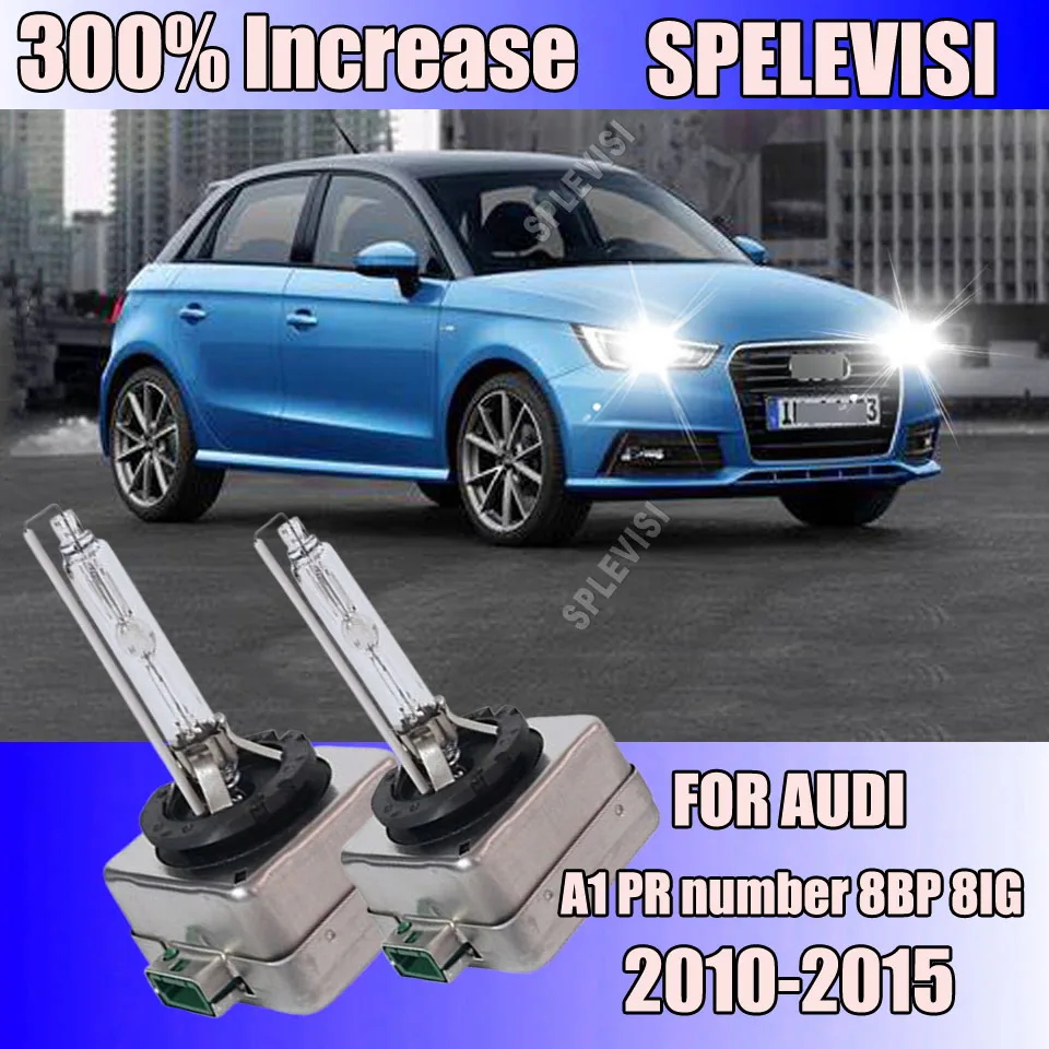 Replace 66340 6000K D3S Xenon HID Bulbs 35W Car Headlights For AUDI A1 PR number 8BP 8IG 2010 2011 2012 2013 2014 2015