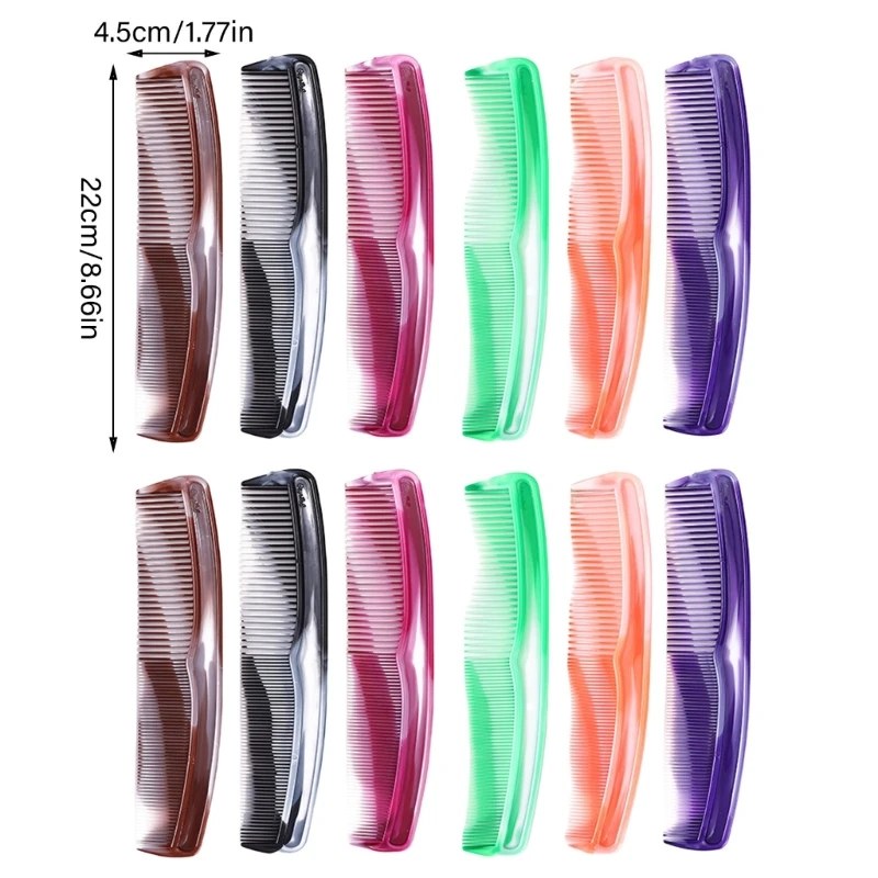 12 Miếng Lược Tạo Kiểu Tóc Rộng Răng Mỹ Lược Chải Tóc Dụng Cụ Chăm Sóc Tóc 918D