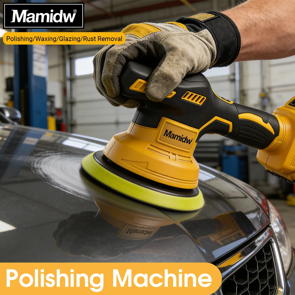 Mamidw Variable Speed Cordless Digital Display Polisher Electric Polisher Auto Car Waxing Machine Disc Sand Grinder For Dewalt 2