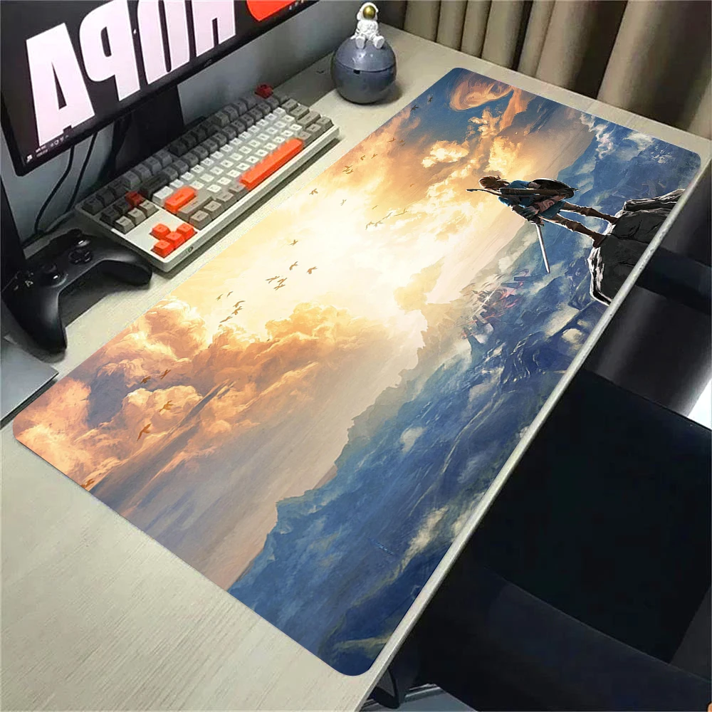Mouse Pad Xxl Pc Gamer Anime Zelda Mousepad Cabinet Desk Mat Keyboard Carpet Anti-slip Expansion pad Computer Gaming Accessories