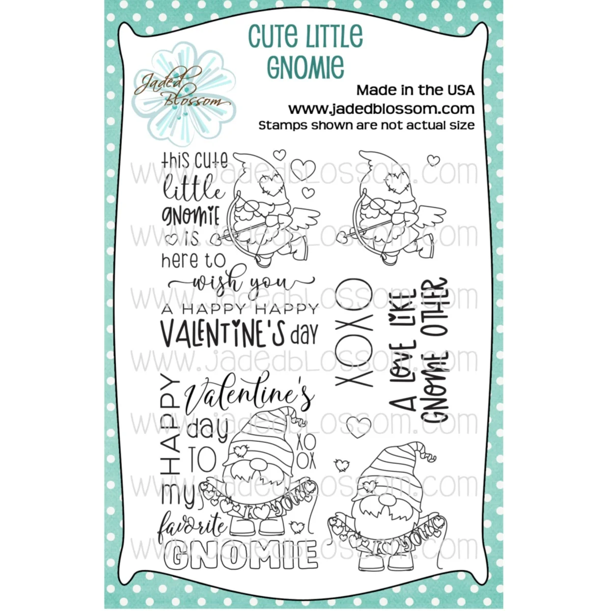 Gnome Die Collection Valentine's Day Love Cupid Clear Stamps Metal Cutting Dies DIY Scrapbook Craft Decoration Template Supplies