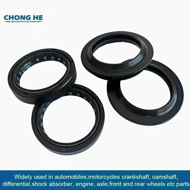 43x55 43 55 Front Shock Fork Damper Shaft Dust Oil Seal Retainers For Yamaha FZ1000 FZ1 FAZER ABS FZ-1 FZ 1000 1N 1NA FZ1N FZ-1N