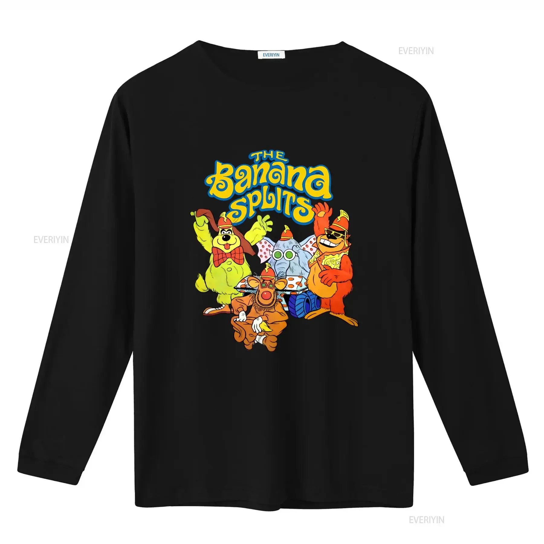 The Banana Splits Cartoon Hanna Barbera Vintage Oversized T Shirt for Men XXL Size vintage Washed Comfortable Slightly Casual