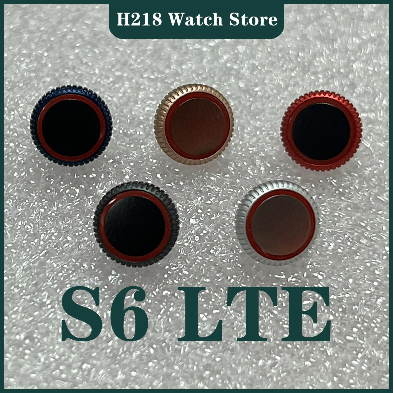 Side Roller Button Digital Crown For Apple Watch Series 4 5 6 7 8 SE 40mm 44mm Aluminum Case Middle Frame Bezel