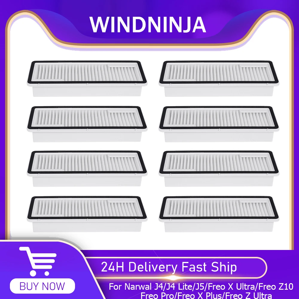 HEPA Filter Spare Parts for Narwal Freo X Ultra/Freo Z10/Freo Pro/Freo X Plus/Freo Z Ultra/J4/J4 Lite/J5 Vacuum Filter Accessory