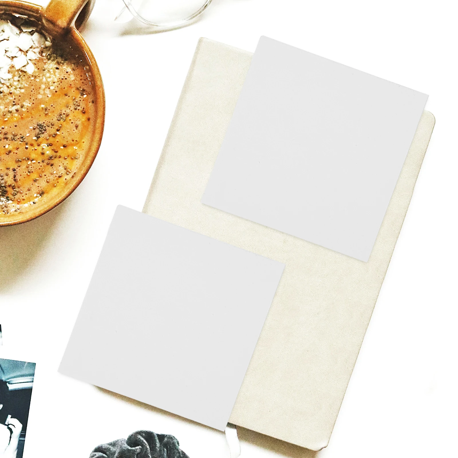 

400Pcs White Memo Sheets Blank Scratch Pads Non-Sticky Tear- for Writing Lists Reminders Daily Notes Office Study Use