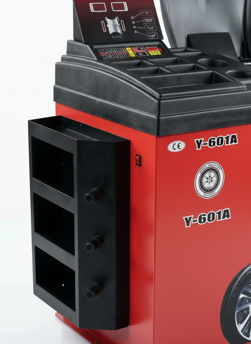 Trihero Y-601A Automatic Wheel Balancing Machine With 250W Motor 110V/220V/380V Power Laser Positioning Extended Spindle
