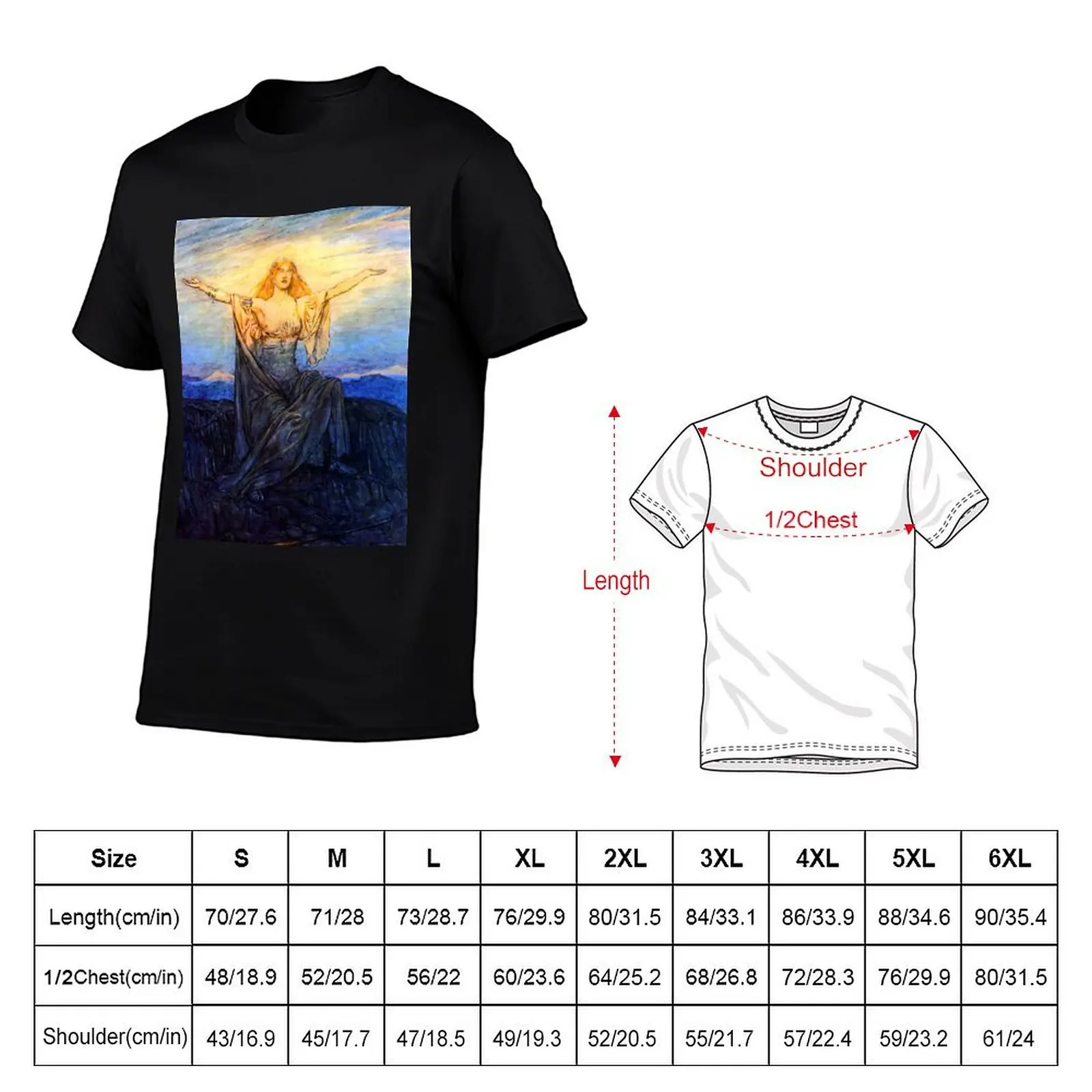 Greeting the Sun - Siegfried and the Twilight of the Gods - Arthur Rackham T-Shirt anime tshirt mens t shirts casual stylish