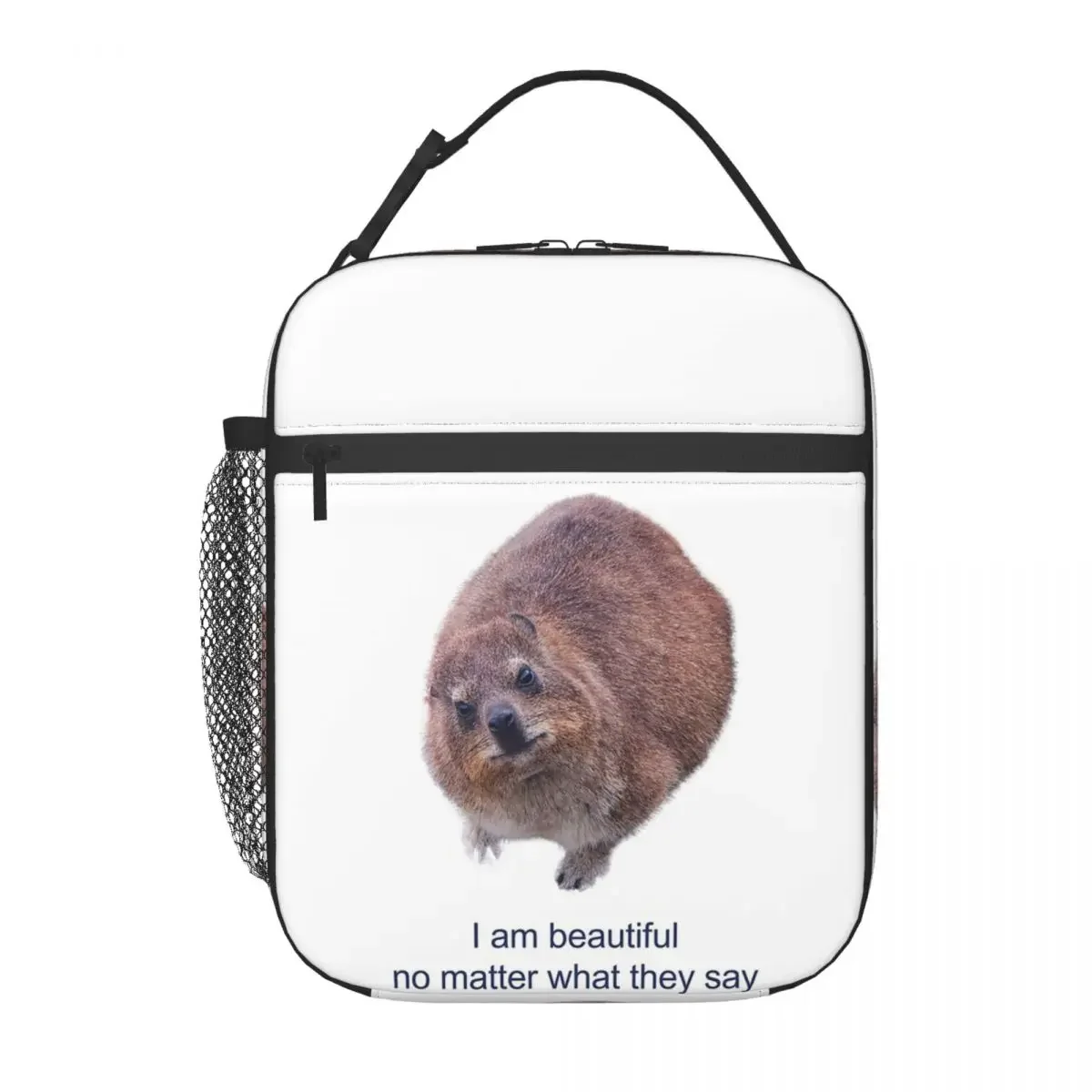 Rock Hyrax Photo Cute Vampire Potato Insulated Lunch Bag for Women Kids Portable Food Boxes Thermal Lunch Box Tote