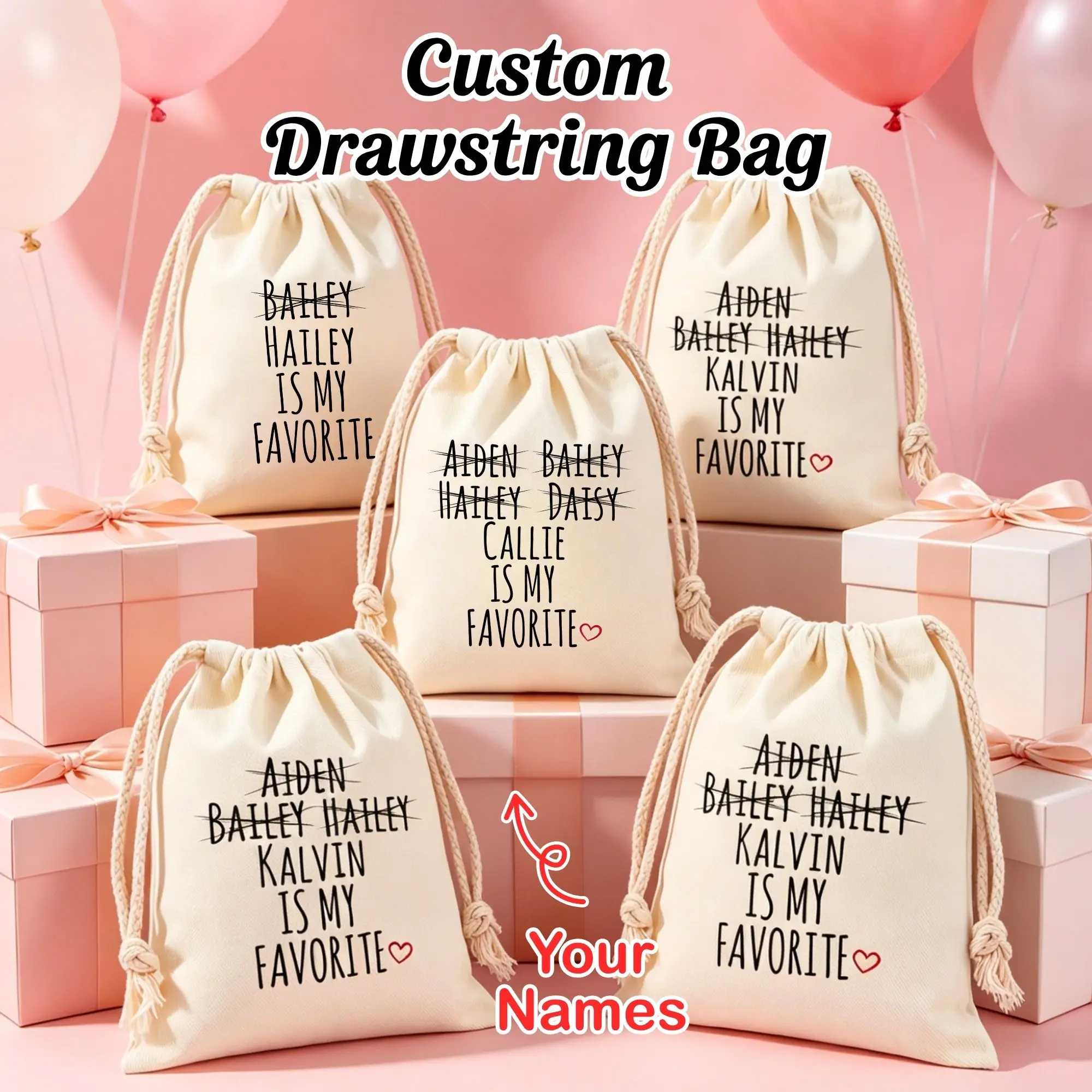 Custom Logo Drawstring Backpack, Lightweight, Portable, Durable, Waterproof, Spacious,Versatile, Fashionable, Reusable,Washable
