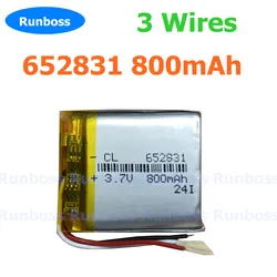 1-10pcs 652831 663032 3.7V 800mah Battery for JBL Everest Elite 300 E45 E45BT E55BT DUET BT GBL Live 650BT NC MP3 DVR Headphones