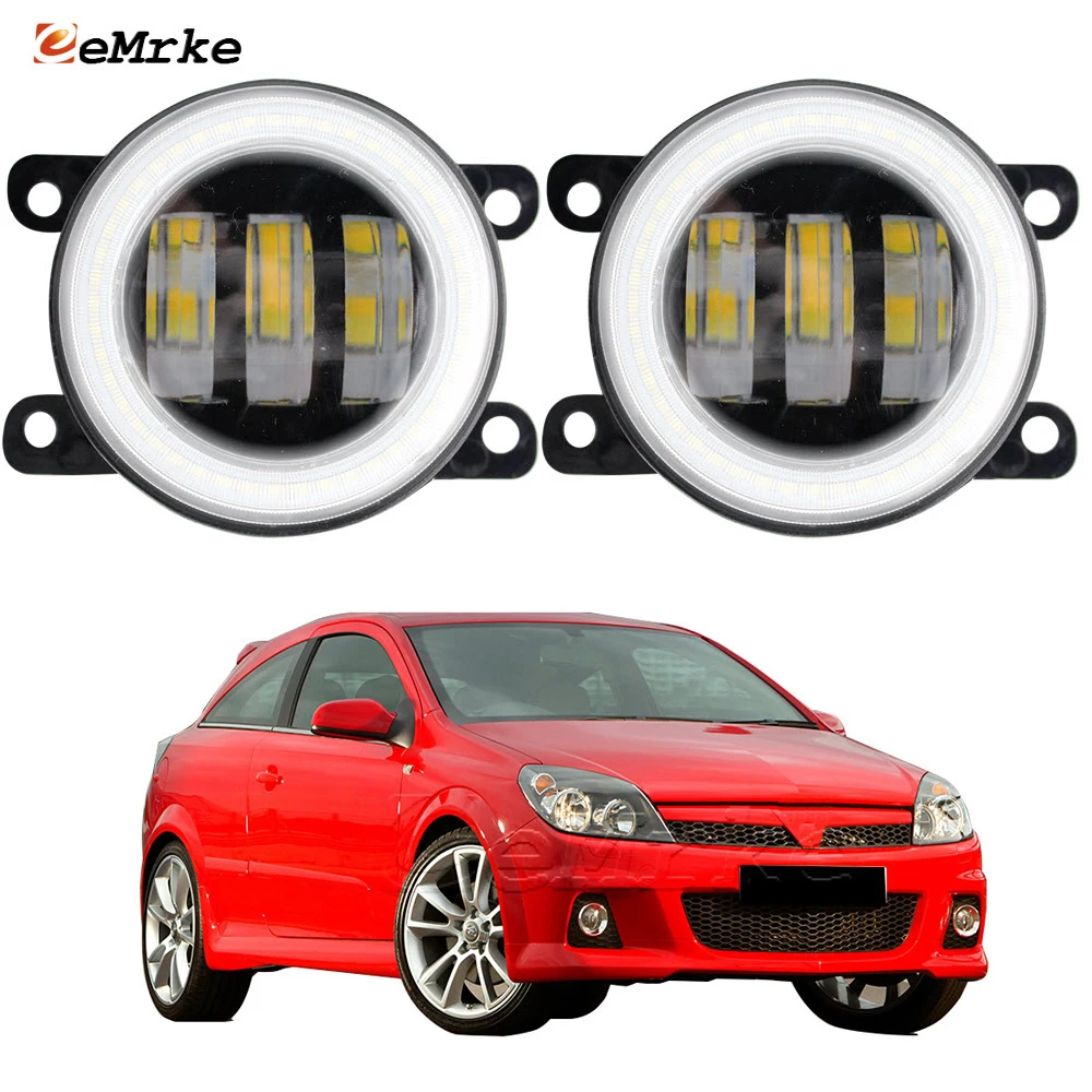 

Car Led Angel Eye DRL Lamp for Vauxhall Holden Opel Astra G H OPC VXR HSV 2002-2010 Fog Lights Assembly Daytime Running Lights