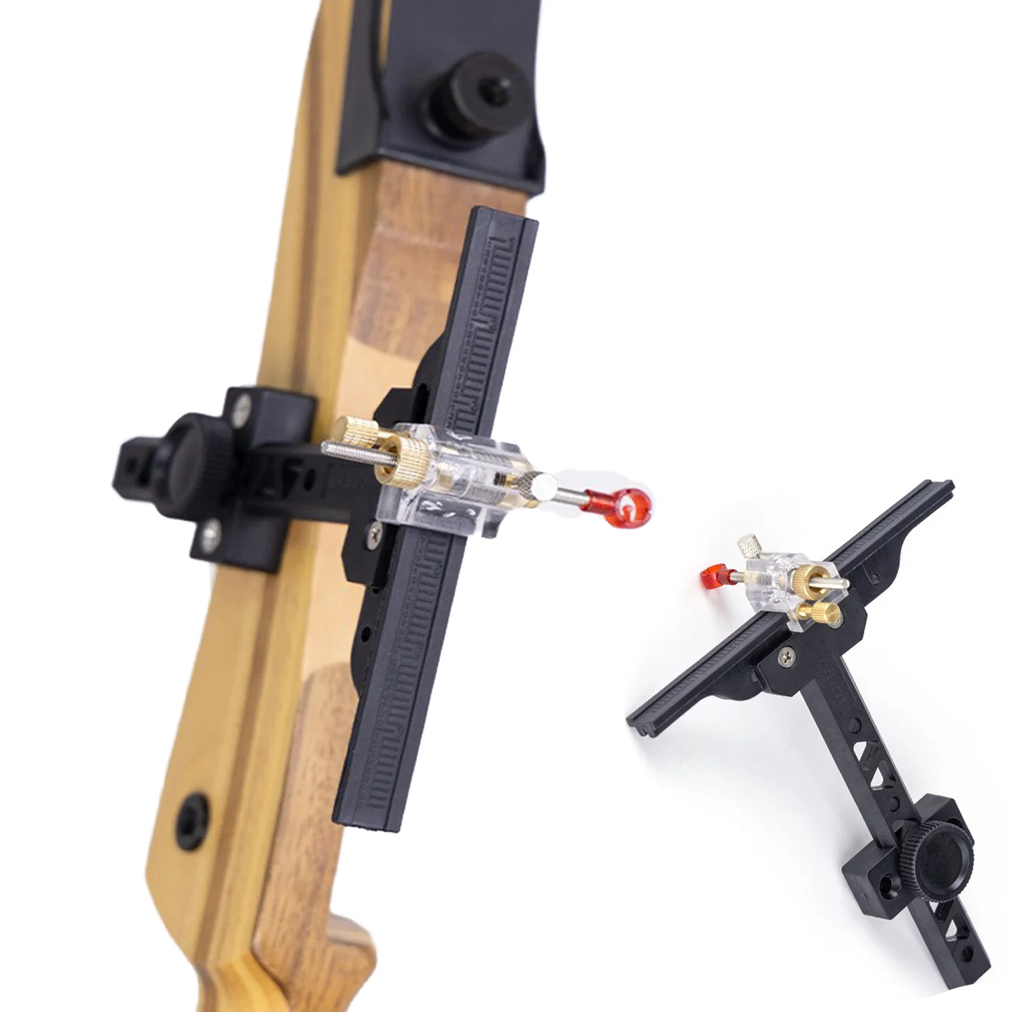 Archery Recurve Bow Sight with Sight Pin plastic T-Sight Adjustable Hunting Shooting Aiming Target Tool Accessories