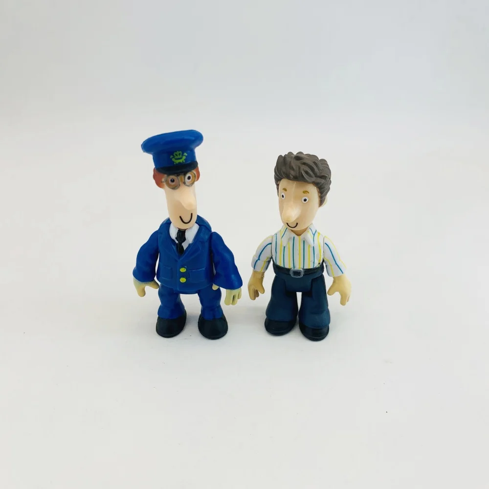 1 Uds. Figura de cartero Pat de juguete de 6cm, figuras de acción de dibujos animados de Anime Post Man para niños, regalo de cumpleaños Diy