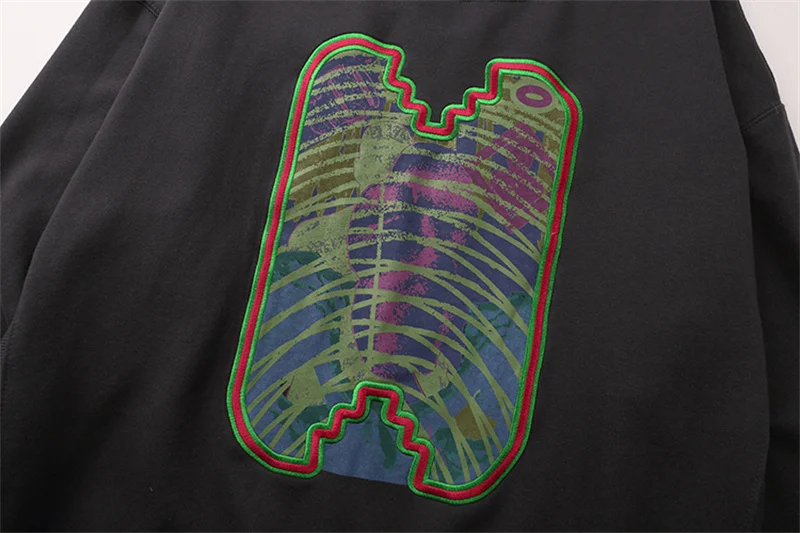 Cavempt Sweatshirt Psychedelic Embroidered Hoody Men Women Casual Oversized Round Neck C.E Long Sleeved Pullover Top