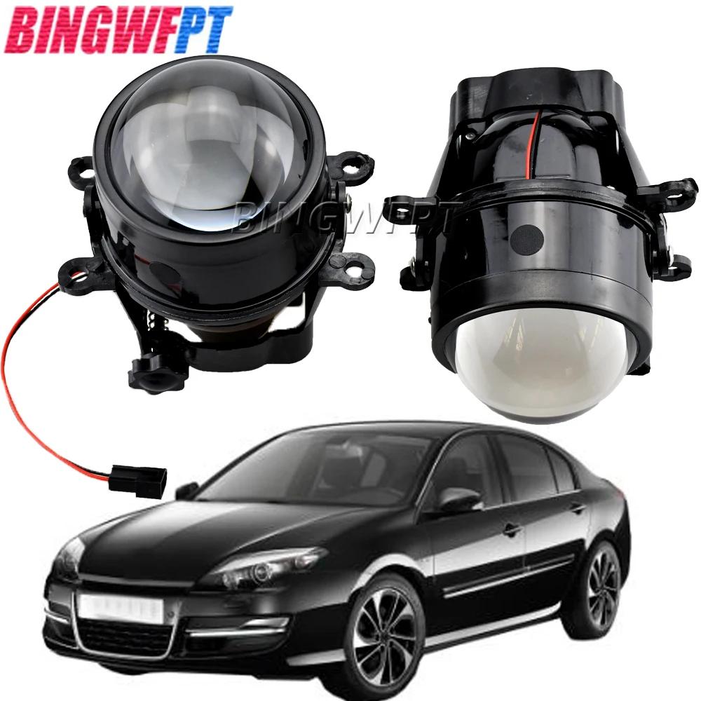 

LED HID 12V H11 Super bright Lens Fog Lamp Assembly For Renault Laguna 2 3 2001-2015 Car styling High brightness fog lights DRL