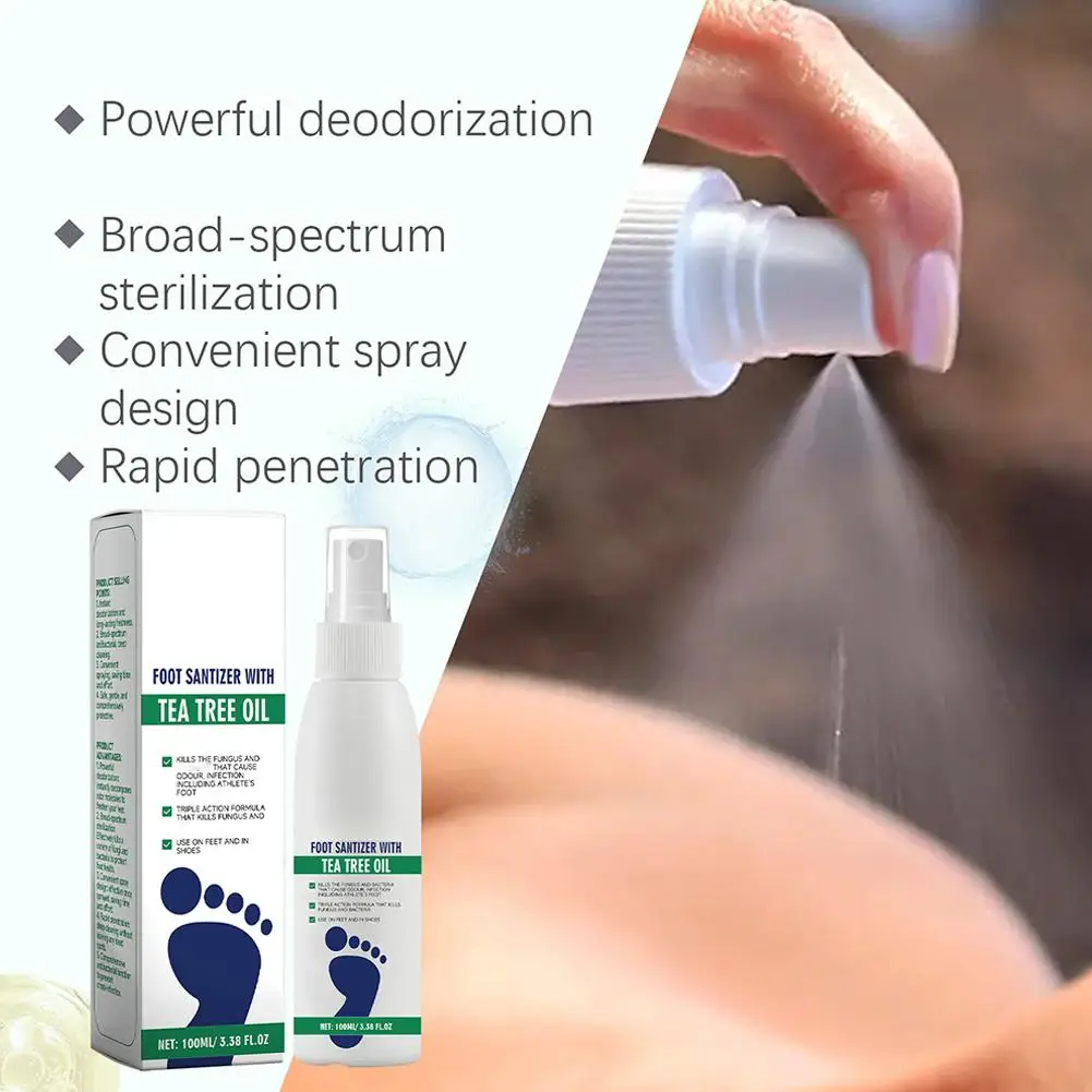 Shoes Foot Deodorization Spray Perfume Foot Odor Shoe Odor Deodorant 100ml Odor Removal Spray Foot Care Artifact Footwear Socks