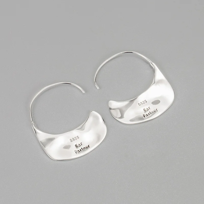 925 Sterling Silver Hoop Earrings for Women's Wedding Fashion High Quality Jewelry Revent Allergy Party Accessories Gift