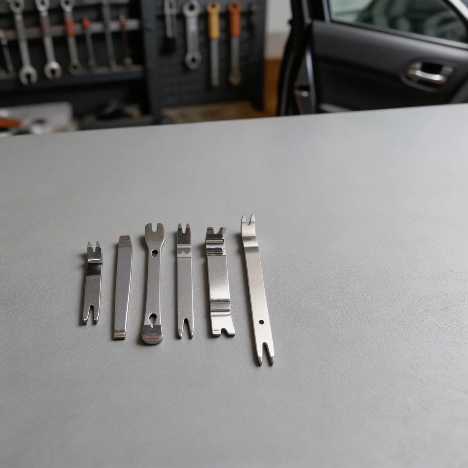 6pcs Car Inner Removal Tool Kit Auto Car Radio Door Clip Panel Audio Removal Installer Pry Tool Stainless Steel Hand Tools