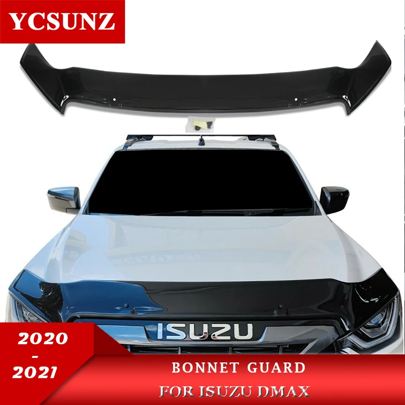 

Acrylic Bonnet Guards For Isuzu Dmax D-max 2020 2021 Bug Hood Deflector Protector Pickup Truck Car Accessories