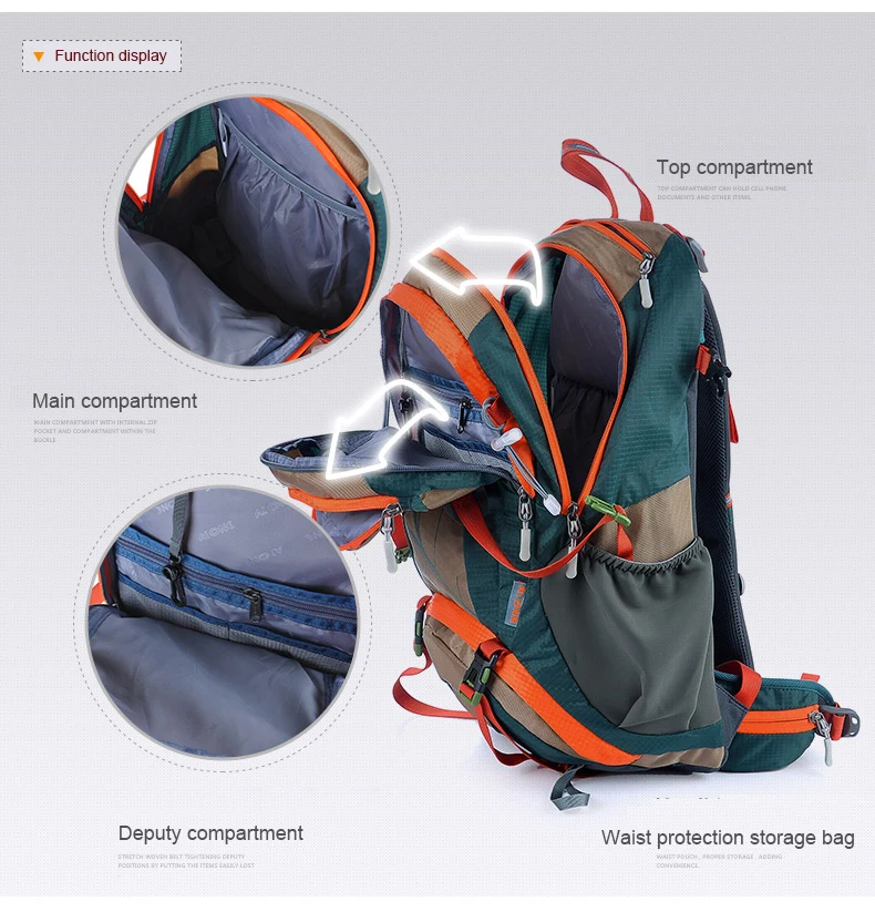 30L Hiking Backpack Outdoor Lightweight Trekking Camping Bags Cycling Climbing Traveling  Luggage Backpacks