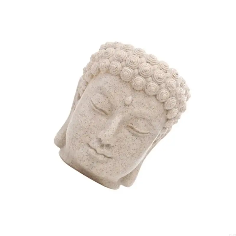 Macetero con escultura Budas único, para plantas pequeñas, hierbas en espacios para Patios y salas estar, P9YB