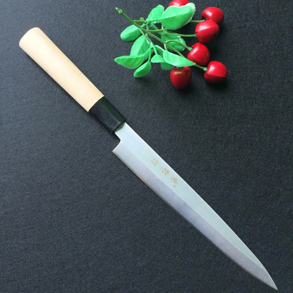 1-4PCS Japanese Sushi Sashimi Knife Slicing Knife Chef\'s Boning Knife with Maple Wooden Handle Cooking Knives