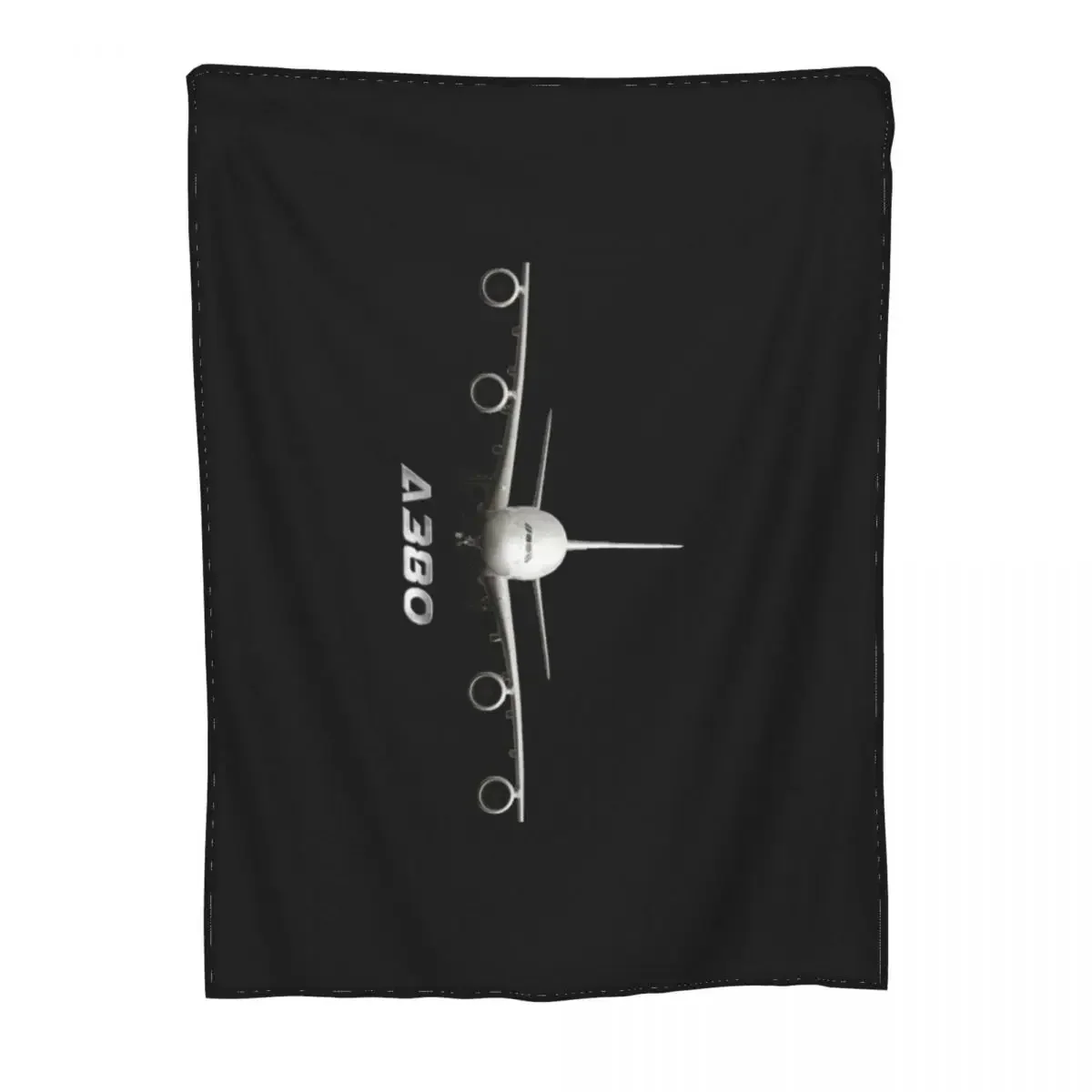 A380 aircraft Airliner Jet Throw Blanket Fluffys Large valentine gift ideas Retros Blankets