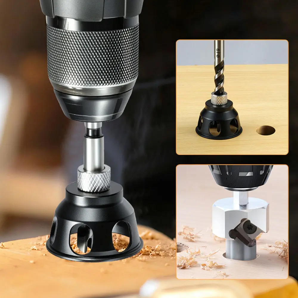 Woodworking Vertical Hole Positioning Tool Aluminum Alloy Drill Guide Jig For Ruitu DIY Carpentry Furniture Assembly