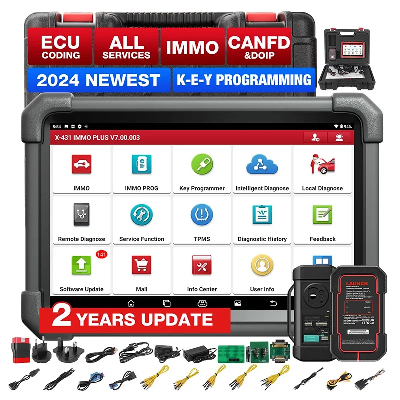 Original X431 IMMO PLUS Car Programming Machine Auto Key Programmer Bi-directional Diagnostic Scanner