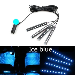 12V Car Ambient Light Led Interior Car Decoration Accessories Backlight Ambient Mood Foot Light Led Strip Atmosphere Lighting
