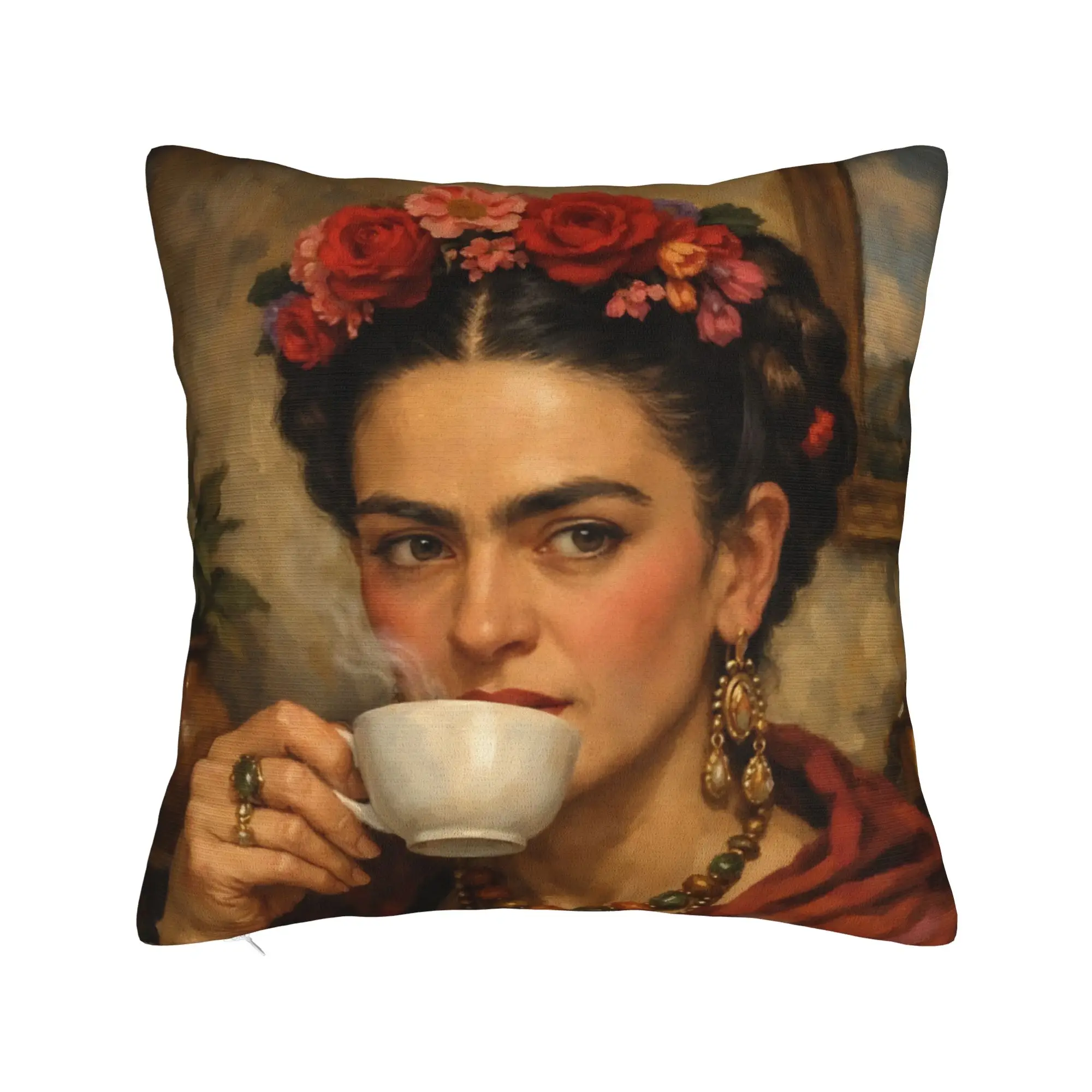 F-Fridas K-Kahlooo Pillow Case  Retro Trendy Pillow Cover Soft Pillowcases For Living Room Sofa