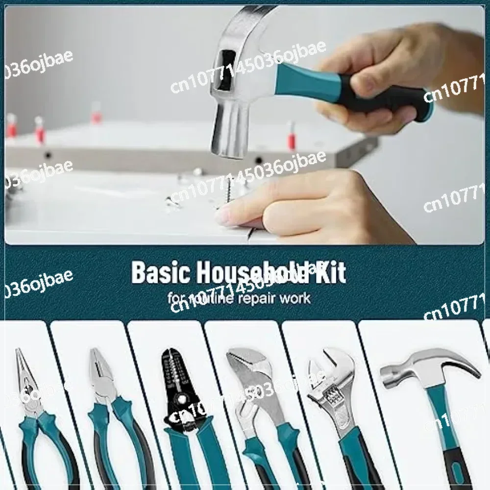 Tool Set with Sleeve for Home Use - Portable Basic Repair Manual Tool Set for Men and Women