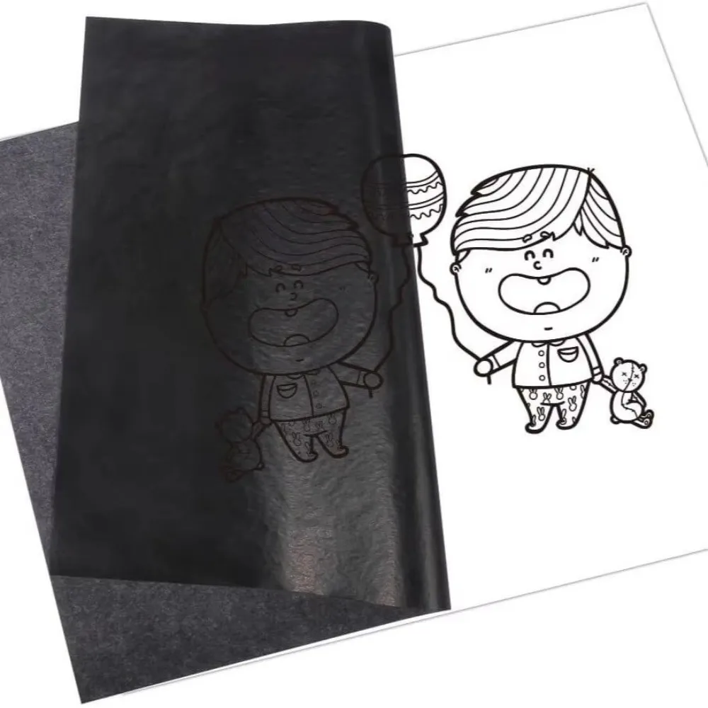 

50/10Pcs Handmade Carbon Copy Paper A4 One Side Coated Stationery Paper Reusable Legible Transfer Drawing Transfer