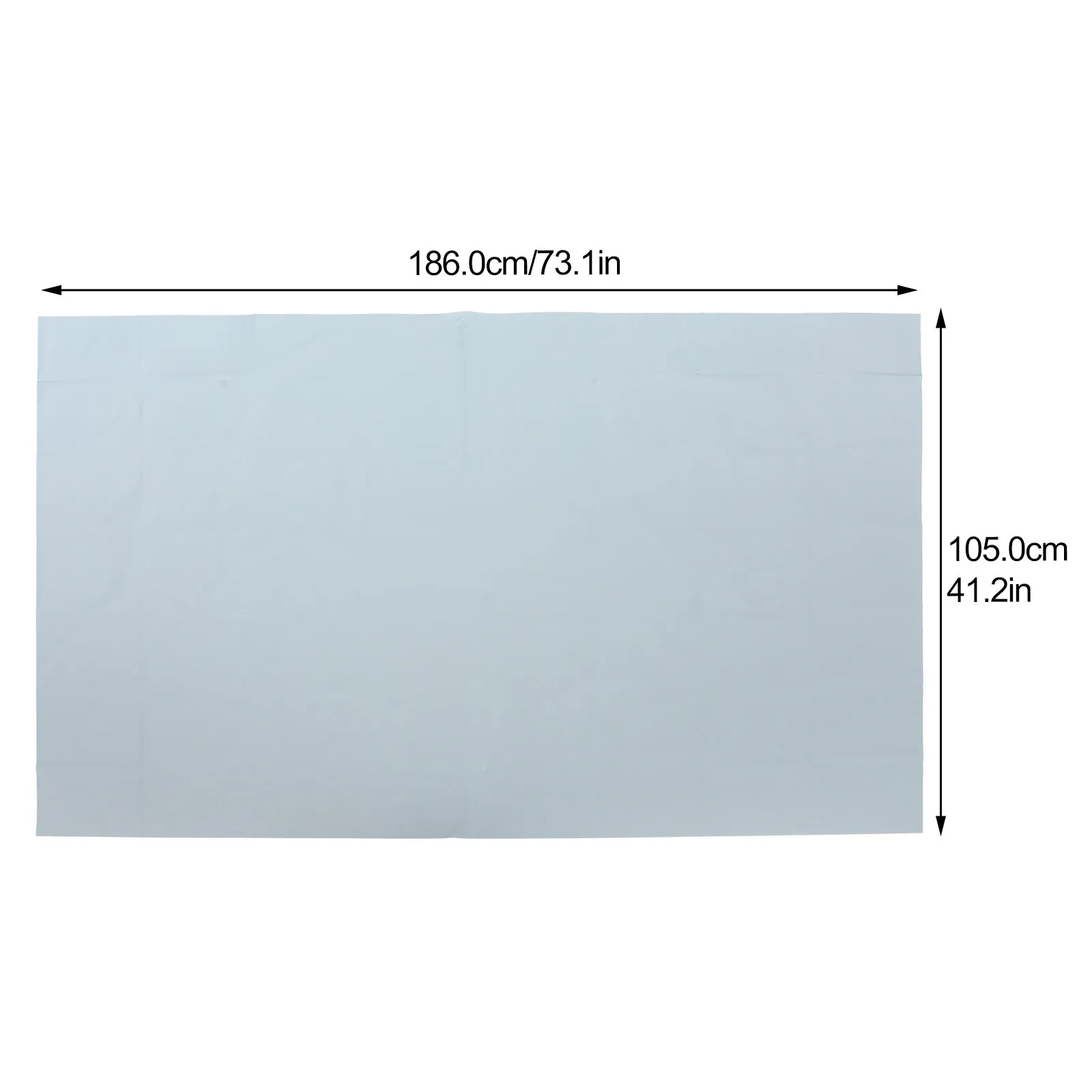 Tela de projetor antirreflexo material de tela de projeção cinza dobrável de 120 polegadas para sala de aula de escritório interno e externo