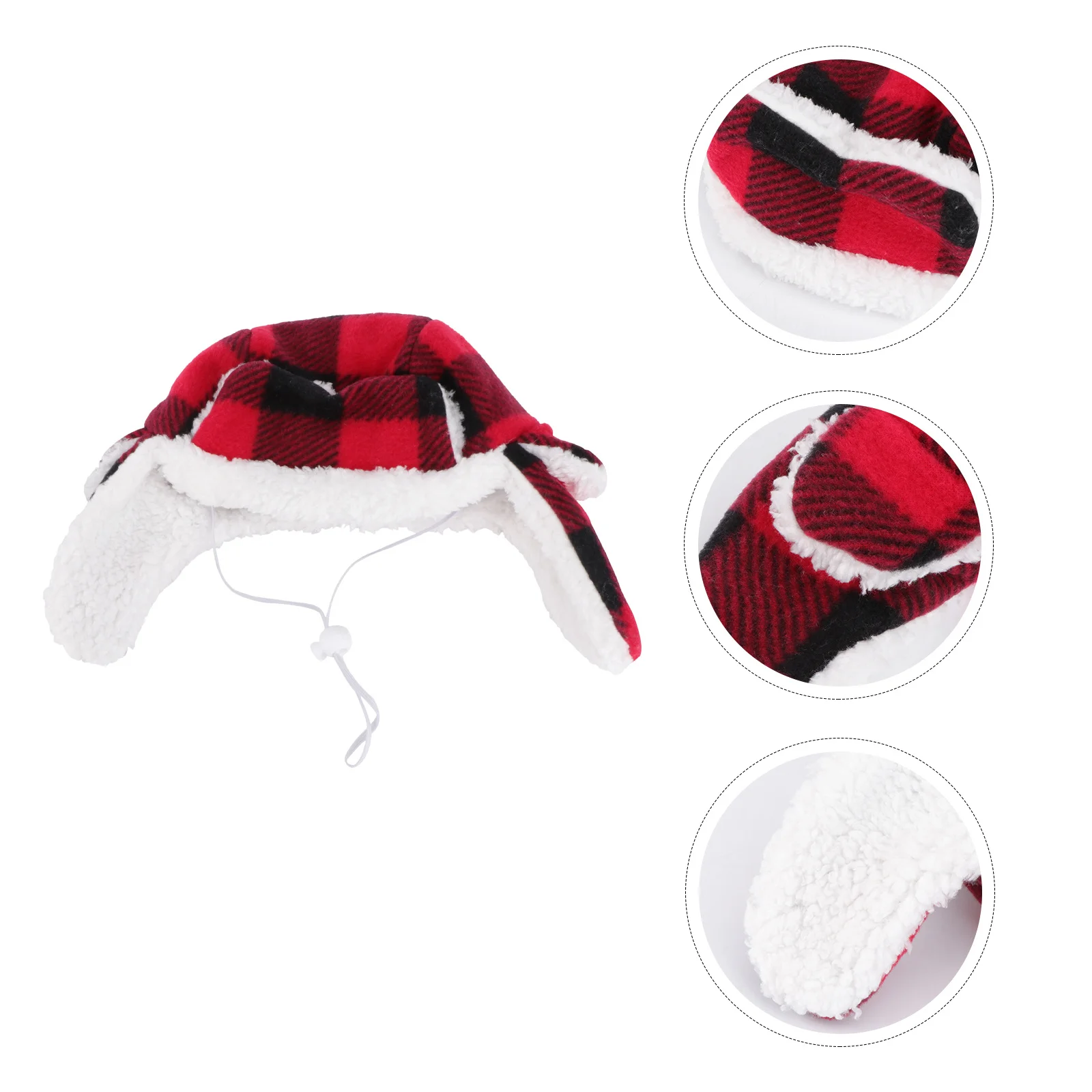 

1Pcs Pet Beret Winter Warm Hat Adjustable Large Dog Headwear Cute Outdoor Cap Black Red Pet Beret Dog Hat Winter Costume Cap