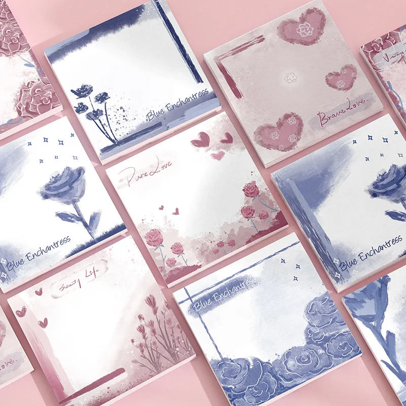 Leon's Day INS Wind Sticky Notebook Stickers, Cartoon Cute Student Notepad Ledger, Creative N Times Stickers, CYBQKum1 Pc