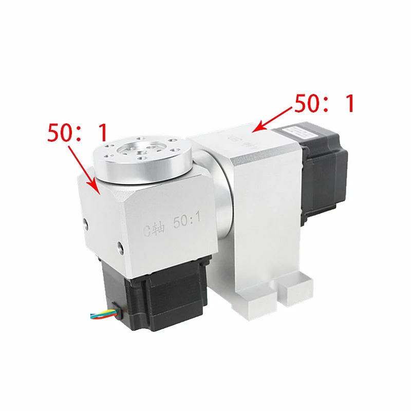 

Harmonic drive reducer CNC 4th 5th A B Rotary axis Speed reducing ratio 50:1 for milling machine