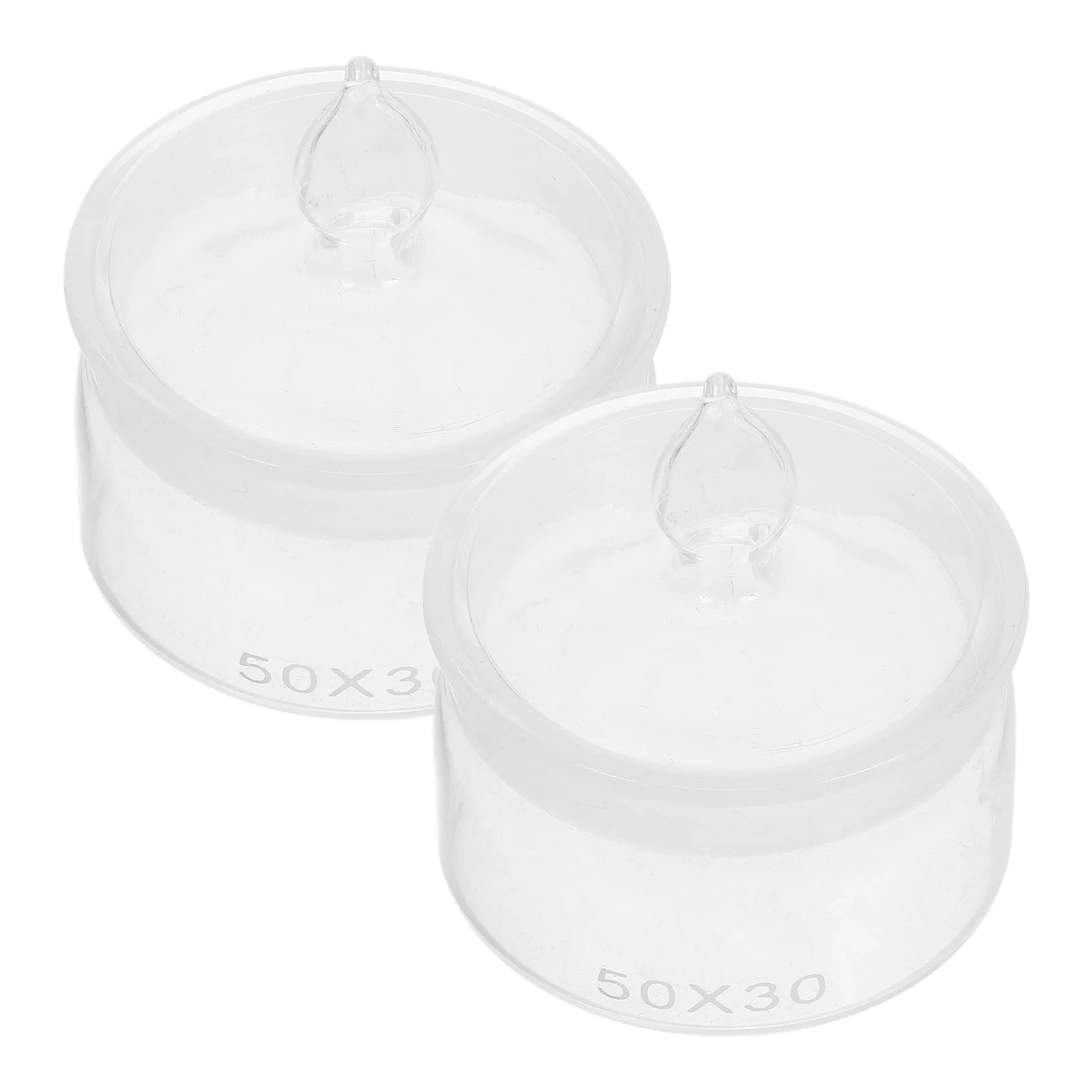 

2 Pcs Weighing Jar Holder Sample Bottle Chemistry Lab Jars with Lids College Supplies Laboratory Supply