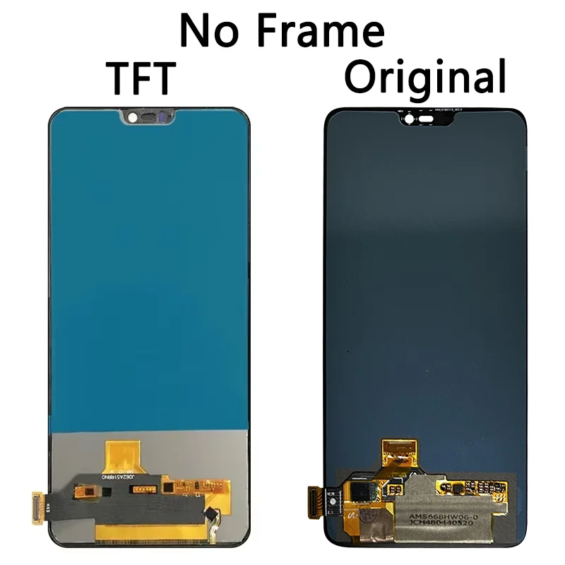 Original For Oneplus 6 LCD A6000 A6003 Touch Screen Digitizer Display Replacement Assembly Parts With Frame For One Plus 6 LCD