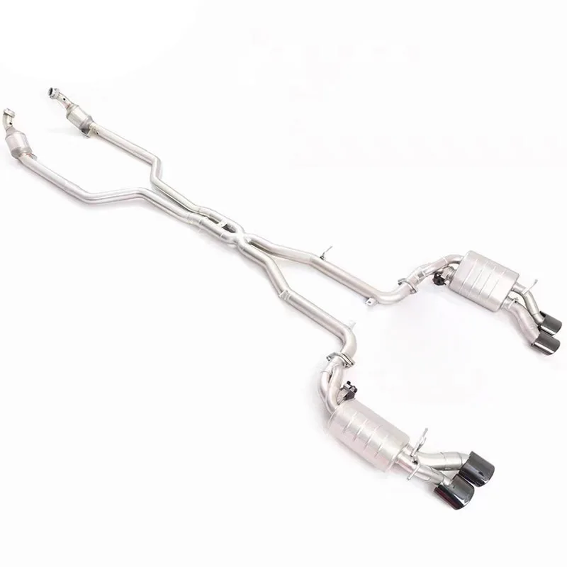 

OEM Exhaust Downpipe for Mercedes-Benz C63 AMG W204 6.2L 2012-2016 X Pipe Muffler Electronic Remote Control Valve Catback